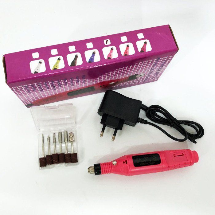 Ручний фрезер для нігтів SmartUs CBM-033 для манікюру та педикюру в домашніх умовах. Колір: рожевий