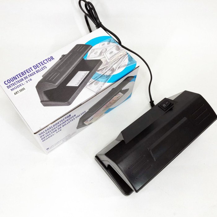 Детектор валют ультрафіолетовий Counterfeit Money Detector UV Ultraviolet Light 318