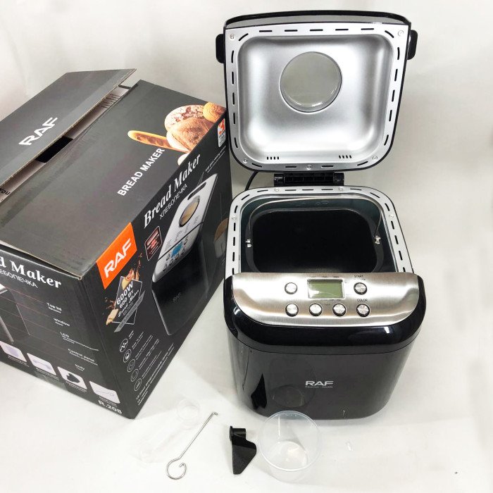 Хлібопічка RAF R.208, 600 Вт, до 1000 г, з функцією безглютенової випічки