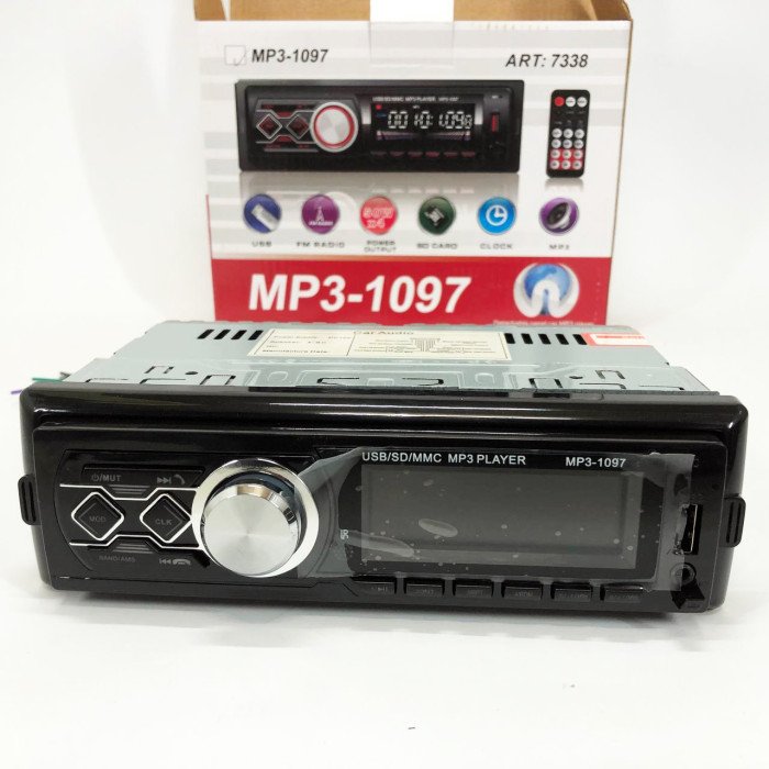 Автомагнітола MP3-1097 BT ISO зі знімною панеллю, Автомагнітола магнітола в авто з Usb сенсорна