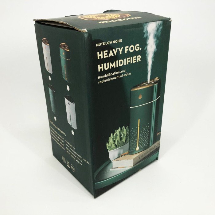 Ультразвуковий зволожувач повітря для дітей з підсвічуванням Heavy Fog Humidifier, Зволожувач міні. Зелений