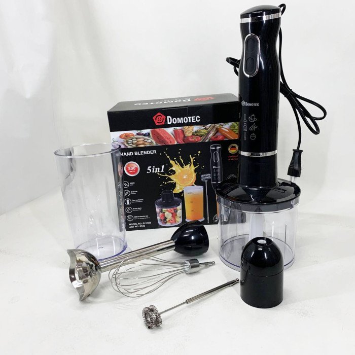 Блендер Domotec R.314B занурювальний 5 в 1800 Вт