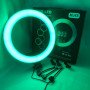 Кільцева LED лампа RGB MJ45 Ring 45 см комплектація адаптер із вбудованим кабелем, тримачі для телефону, пульт