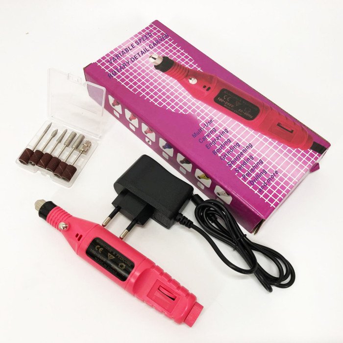 Ручний фрезер для нігтів SmartUs CBM-033 для манікюру та педикюру в домашніх умовах. Колір: рожевий
