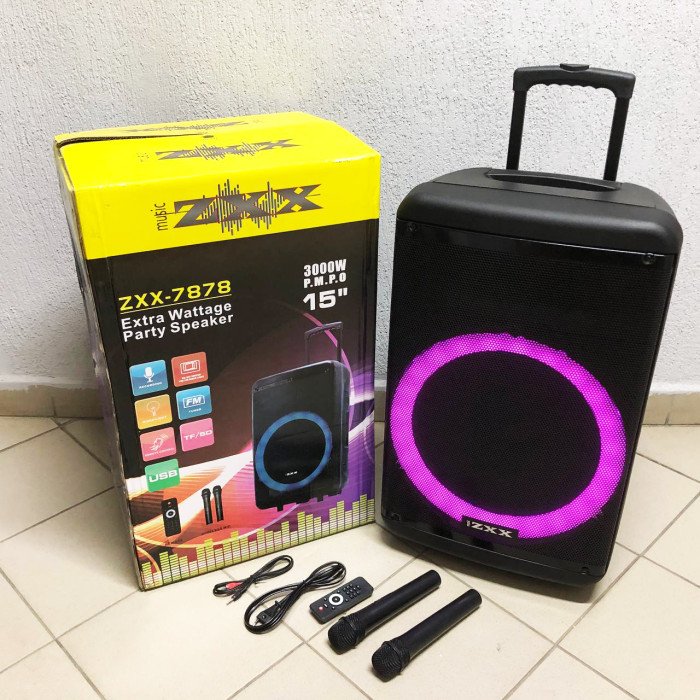 Акустична переносна колонка ZXX-7878/8161 600 Вт 15