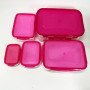 Набір контейнерів UNIQUE UN-1514 5шт. Колір: рожевий