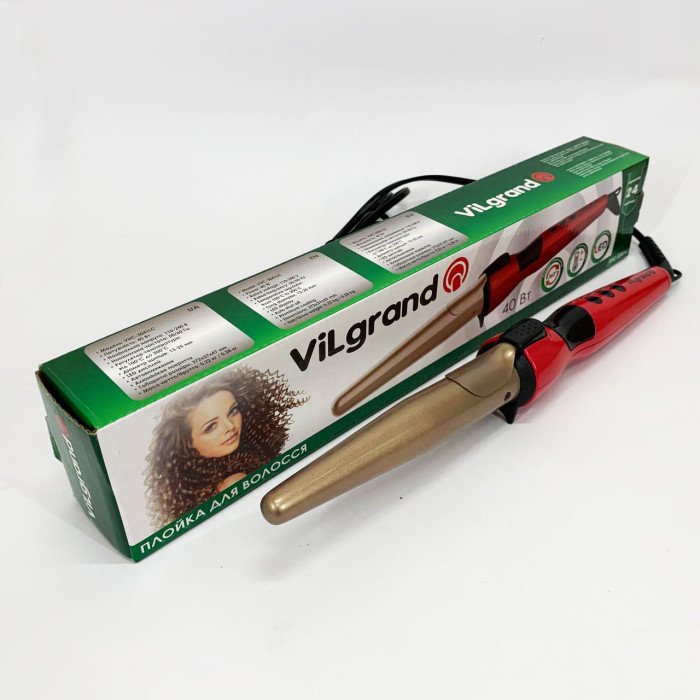 Плойка конусна ViLgrand VHC-3041LC. Колір: червоний