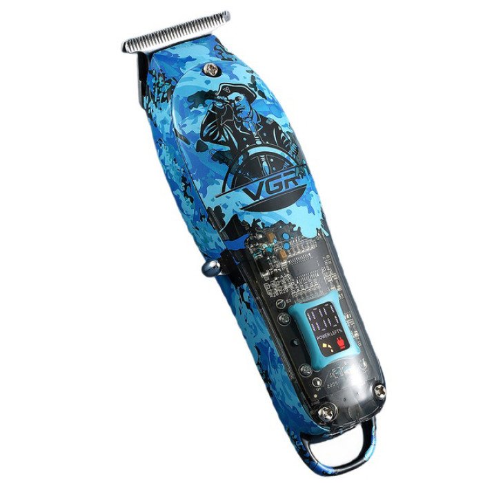 Тример для волосся та бороди професійний VGR V-923 акумуляторний з LED-індикатором