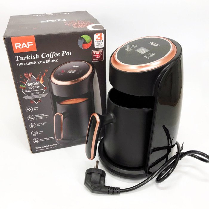 Кавоварка електрична RAF-R.116, чашка кавова з підігрівом, турка