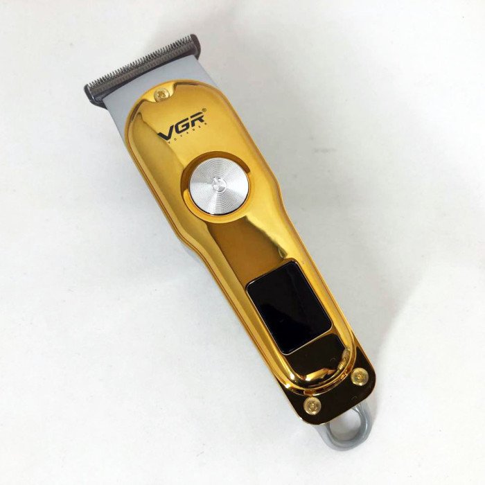 Тример для волосся та бороди VGR V-290 LED Display 3 насадки, машинка для стрижки волосся домашня