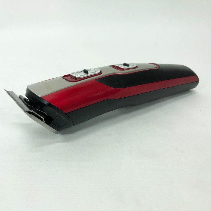 Машинка для стрижки 10в1 GEMEI GM-592, машина для окантування, підстригальна машинка. Колір: червоний