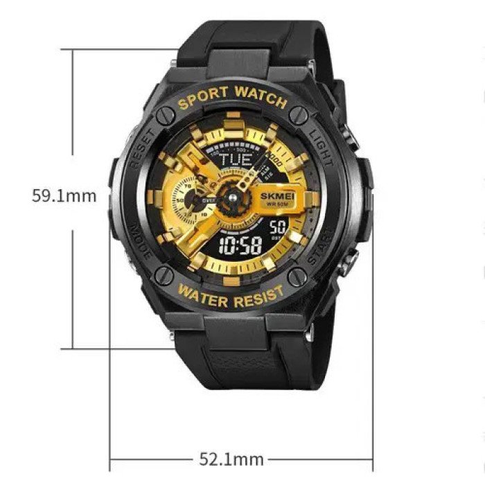 Годинник наручний чоловічий SKMEI 2101BKGD, армійський годинник протиударний, оригінальний чоловічий годинник спортивний