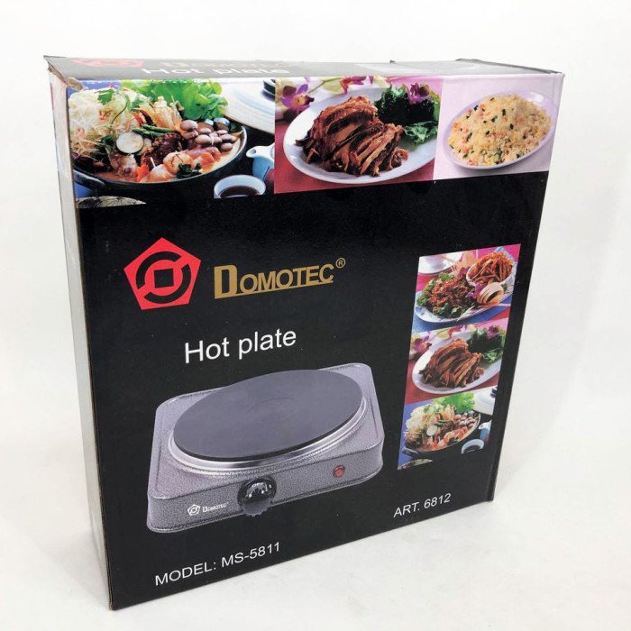 Електроплита DOMOTEC MS-5811 1500 Вт, переносна настільна електроплита, електроплита на 1 конфорку