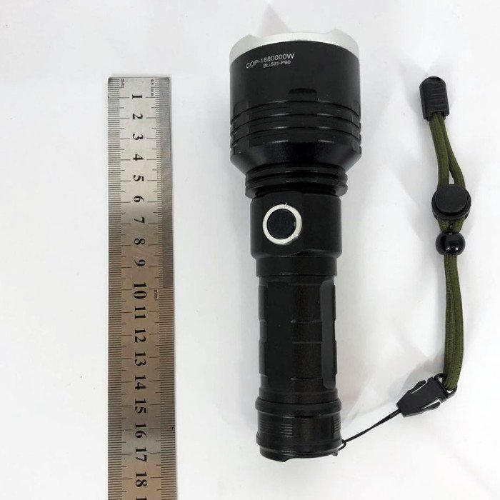 Ліхтар поліцейський X-Balog BL-531-P90 1х26650 8800mah USB/microUSB/ 3хААА R3 функція Power Bank