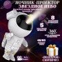 Ночник-проектор космонавт Світильник проектор космонавт Дитячий нічник-проектор зоряного неба