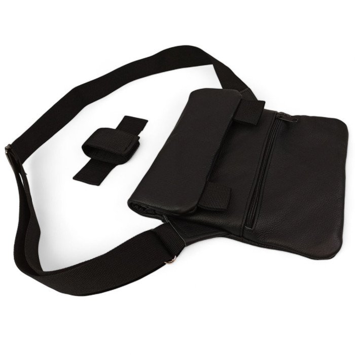 Набір 2В1. Шкіряна сумка з кобурою + ліхтарик професійний POLICE BL-X71-P50