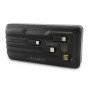 Портативний зарядний пристрій на 20000mAh, Power Bank на сонячній батареї, для планшета. Колір: чорний