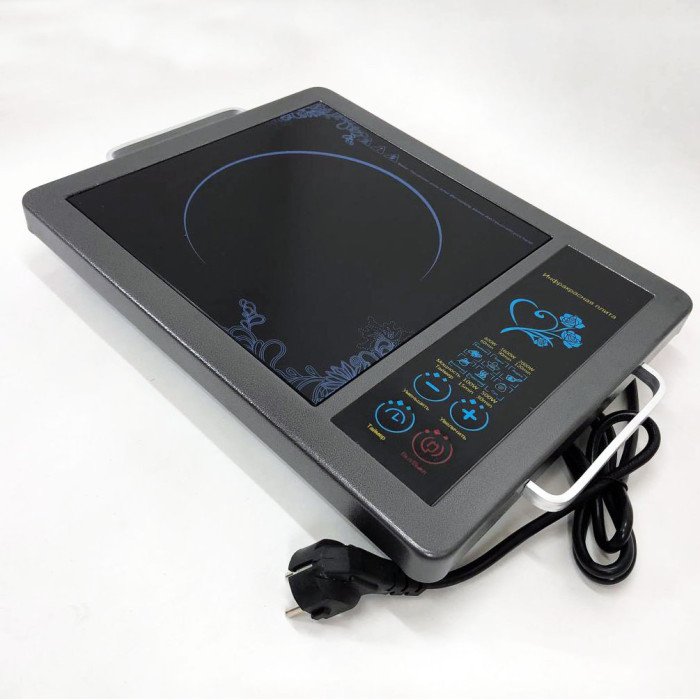 Плита інфрачервона Domotec MS-5842 на 1 конфорку, потужна настільна електроплита, індукційна плита міні