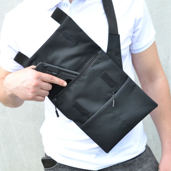 Набір: Сумка з кобурою + ліхтар тактичний POLICE BL-X71-P50