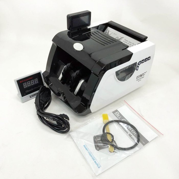 Рахункова машинка для грошей, лічильник банкнот Bill Counter GR-6200 з детектором UV, перевіряти гроші