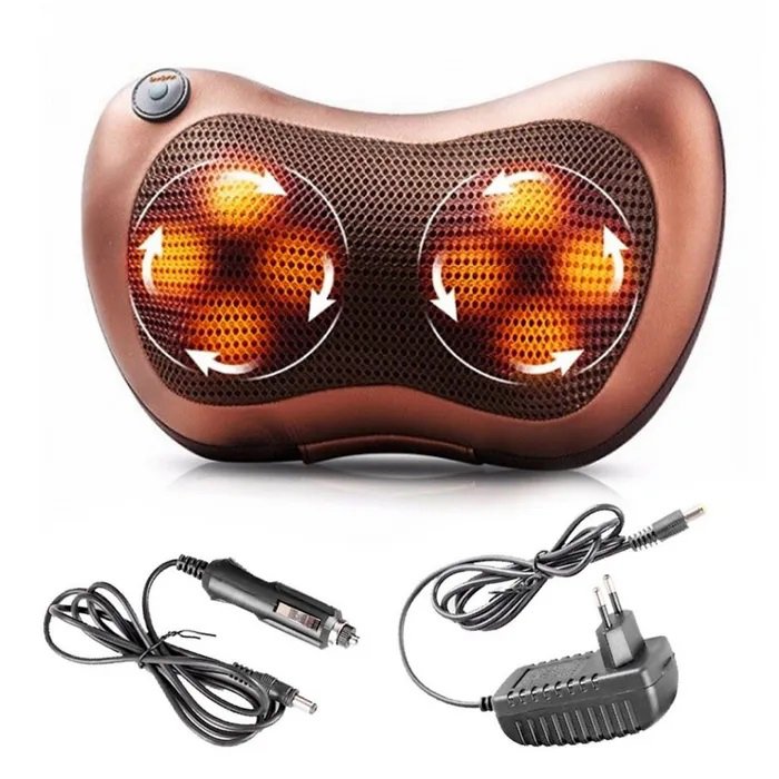 Масажна подушка з прогріванням, масажна подушка з підігрівом, роликова масажна подушка