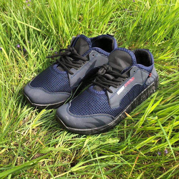 Кросівки сітка чоловіча сіточка 41 розмір. Чоловічі кросівки з тканини, що дихають. Модель 23576. Колір: синій