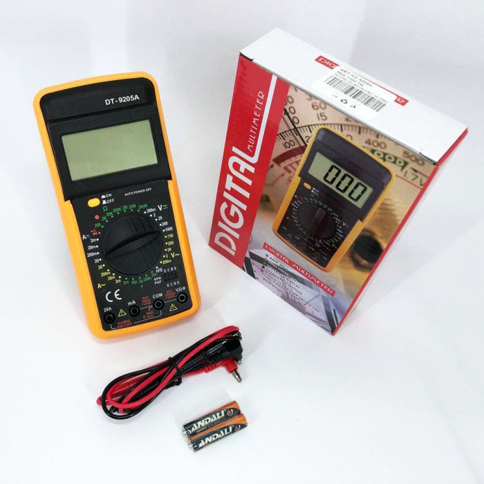 Мультиметр цифровий тестер Digital Multimeter DT9205A зі звуком, для автомобіля, гарний мультиметр