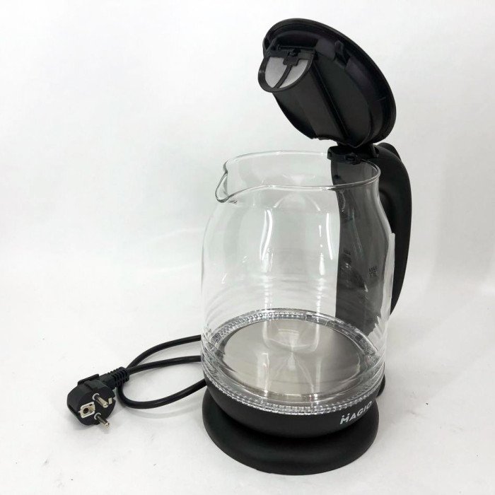 Електрочайник Magio MG-983 з підсвічуванням, 1.7Л, Стильний електричний чайник, прозорий з підсвічуванням