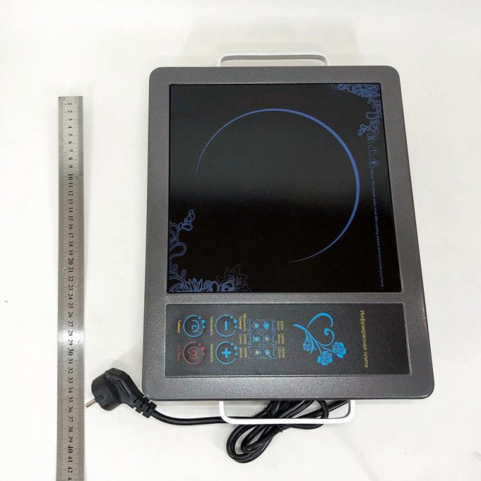 Плита інфрачервона Domotec MS-5842 на 1 конфорку, потужна настільна електроплита, індукційна плита міні