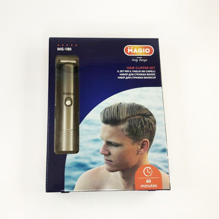 Машинка для стрижки MAGIO MG-180, електрична стрижкова машинка, бездротова електробритва