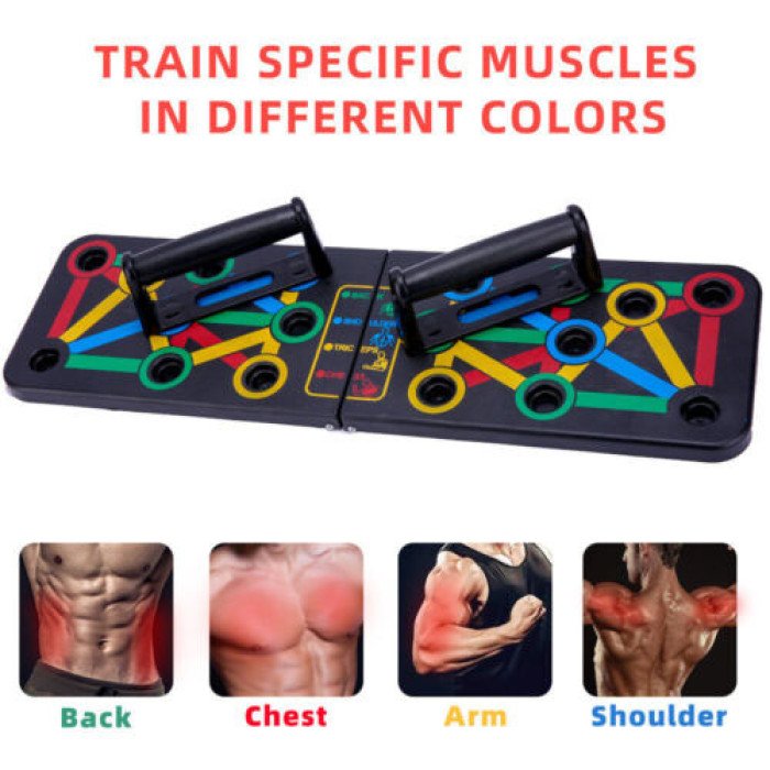 Дошка для віджимань Power Push, Тренажер для різних груп м'язів, Опори для віджимання