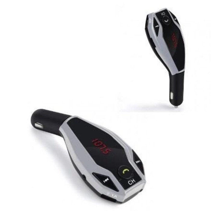 Автомобільний трансмітер FM MOD. X7 BT модулятор Bluetooth Золотий, ФМ модулятор у машину. Колір: срібло