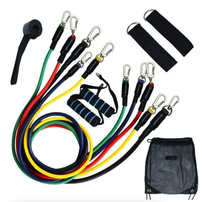 Гумовий еспандер для тренувань рук, Фітнес гумки 5 в 1, Фітнес петлі гумки еспандер