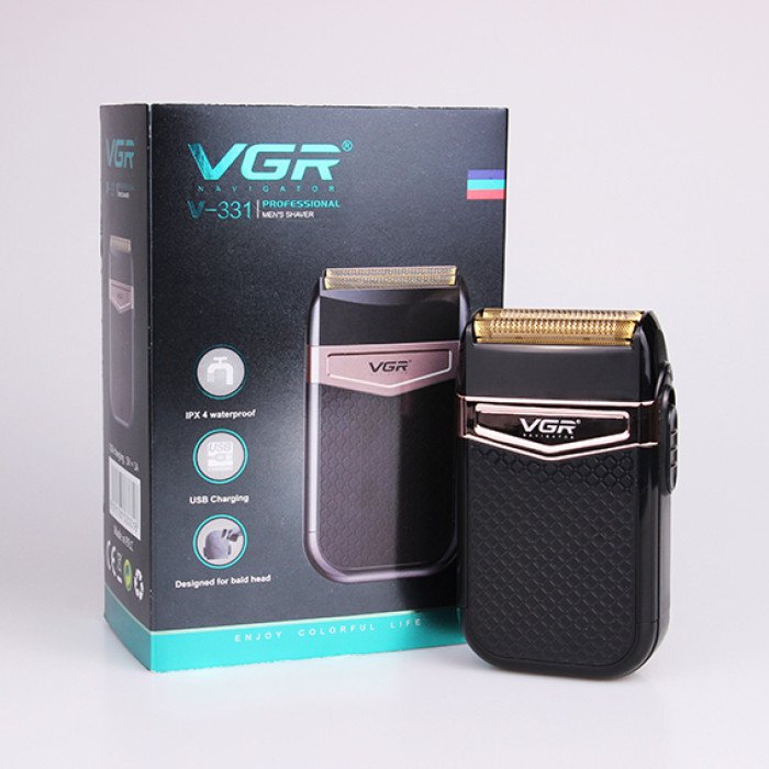 Електробритва VGR V-331, шейвер бритва тример для стрижки вусів та бороди професійна чоловіча бритва