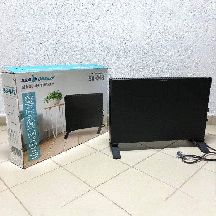Конвектор SeaBreeze SB-043 2500 Вт, Електрообігрівач конвектор, Конвекторний обігрівач підлоговий