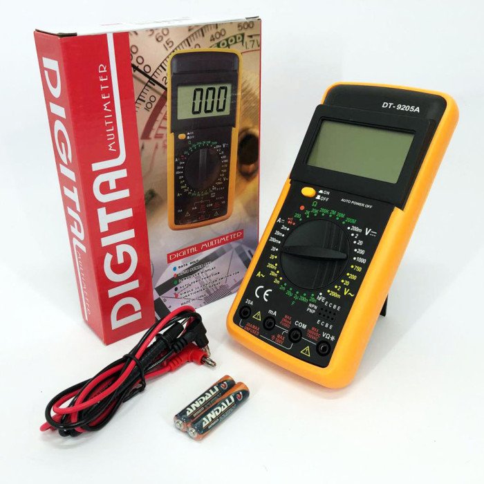 Мультиметр цифровий тестер Digital Multimeter DT9205A зі звуком, для автомобіля, гарний мультиметр