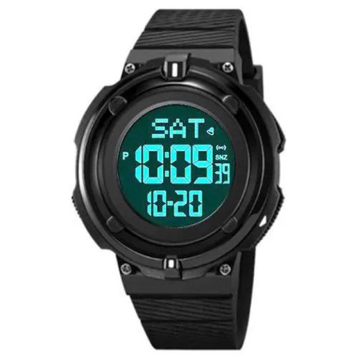 Годинник наручний чоловічий SKMEI 2010BKWT BLACK-WHITE, годинник армійський скмей, годинник спортивний. Колір: чорний