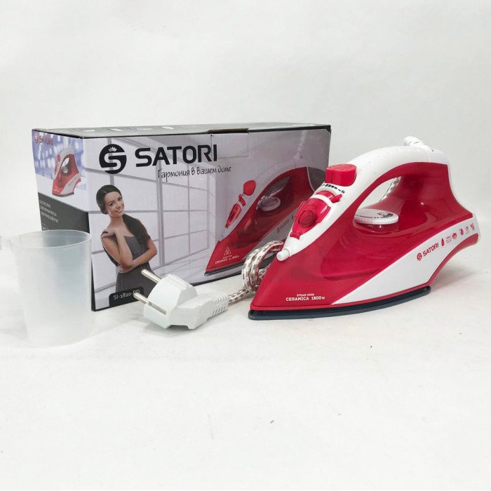 Праска SATORI SI-1820-RD, парова праска відпарювач, професійна парова праска