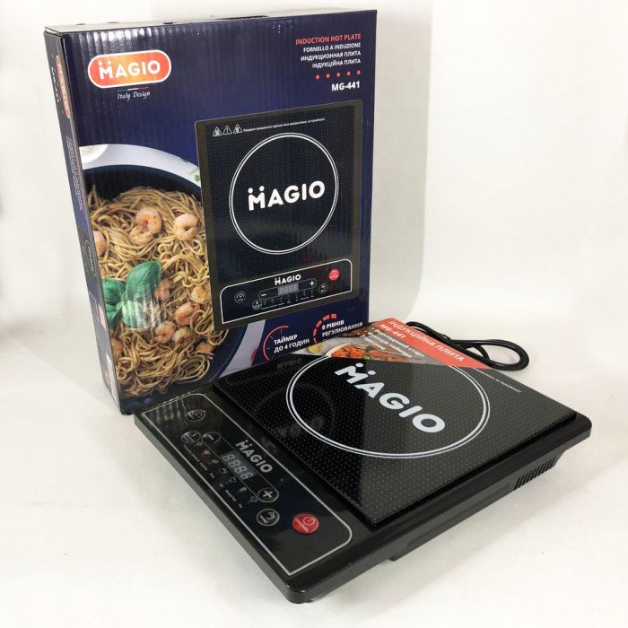 Настільна плита індукційна електрична MAGIO MG-441 1350 Вт, сенсорні електроплити, індукційна плита