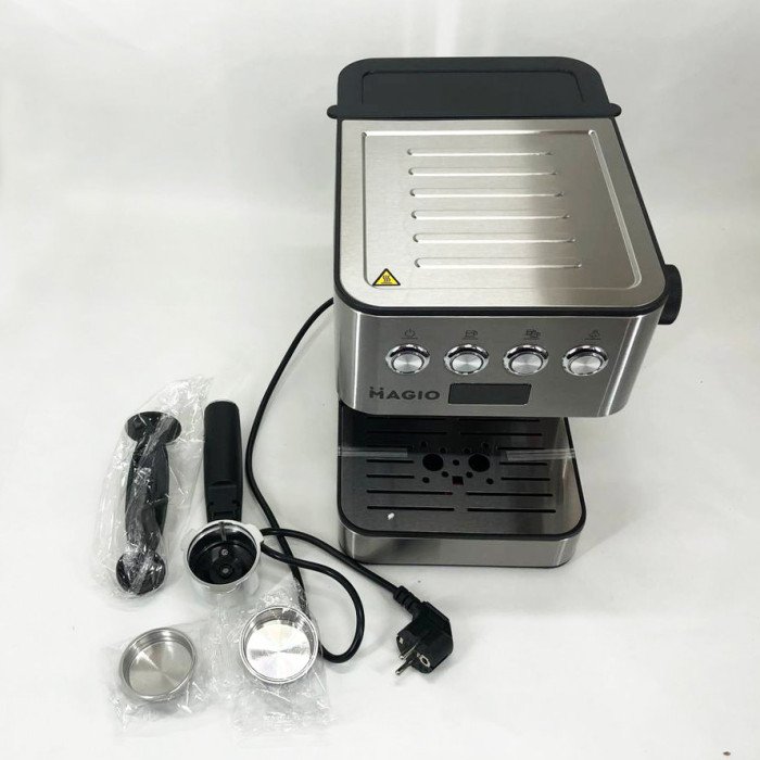 Кавоварка рожкова еспресо/капучино Magio MG-452 850 Вт, кавомашина домашня, кавовий апарат для дому