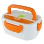 Ланч бокс електричний із підігрівом Lunch Heater 220V Pro, контейнер для їжі з відсіками. Колір: помаранчевий