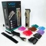 Тример для волосся VGR V-697 LED Display 8 насадок, окантувальна машинка, триммер бездротовий