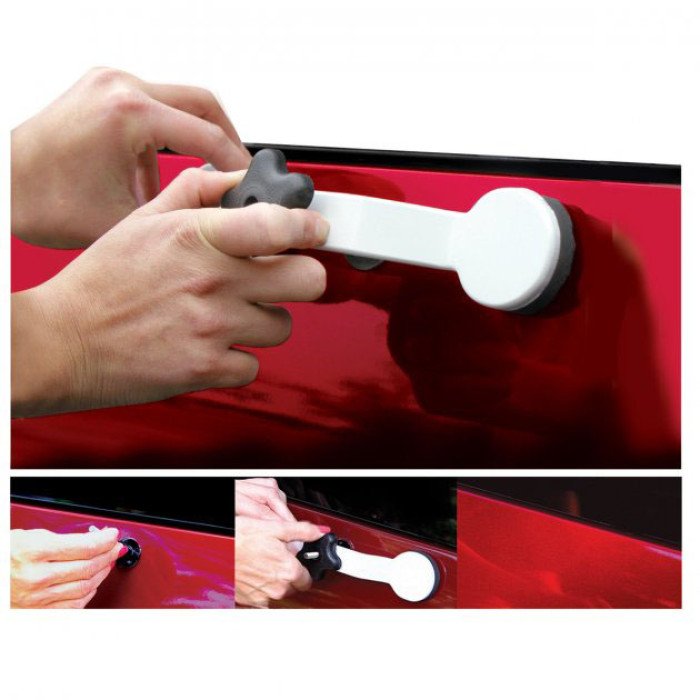 Інструмент для видалення вм'ятин на авто Clefers Pops-a-Den- Рихтування своїми руками - Клей, Пістолет, Присоска в комплекті