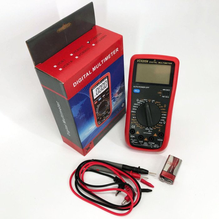 Цифровий Професійний мультиметр VC9205N тестер вольтметр, електровимірювальні тестери