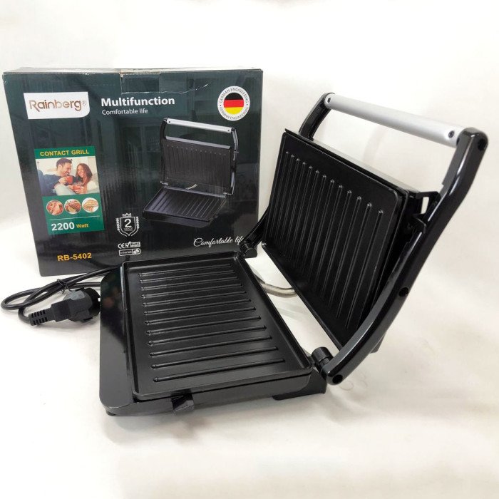 Контактний домашній електричний гриль Rainberg RB-5402 2500 Вт