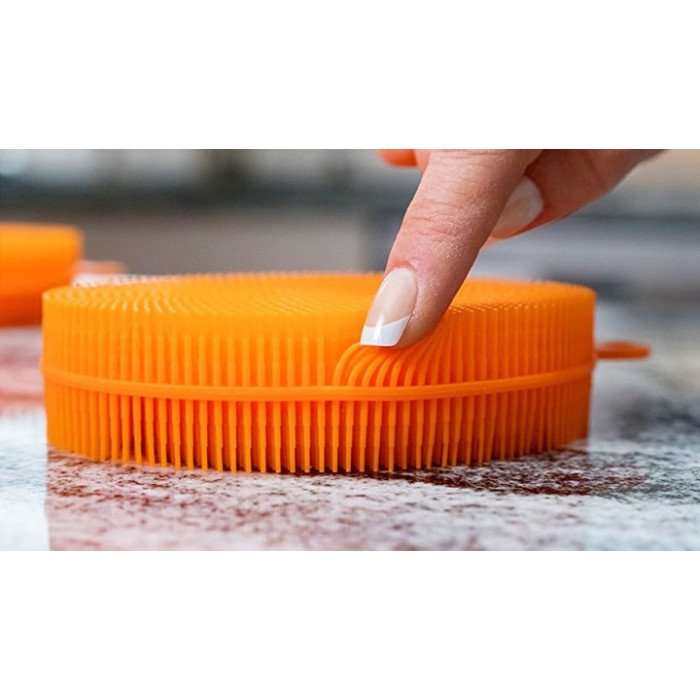 Набір силіконових щіток-губок SUNROZ Better Sponge для посуду 3 шт