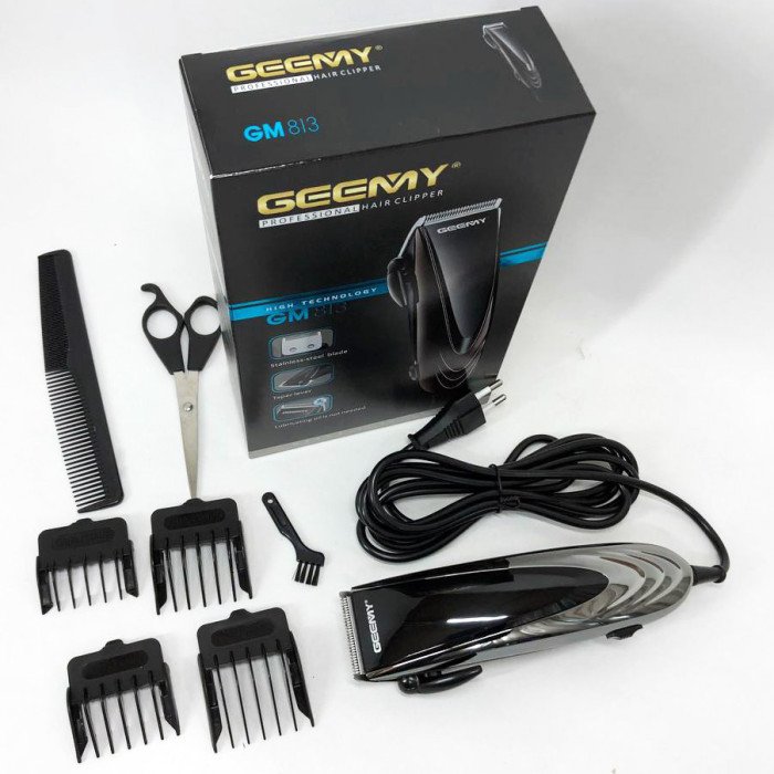 Провідна професійна машинка для стрижки волосся GEMEI GM-813, машинка для стрижки волосся домашня