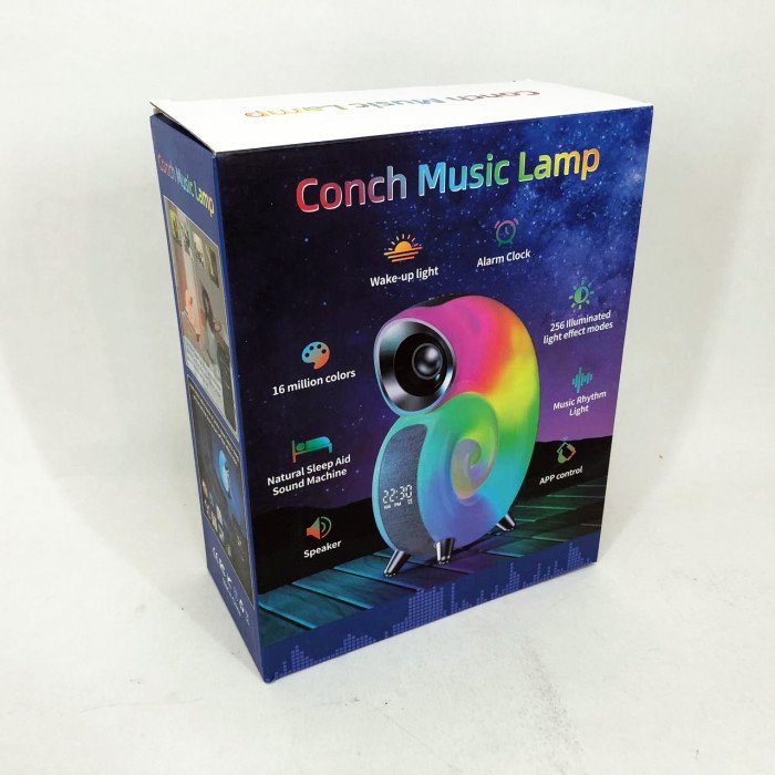 Нічник INSPIRE N70 APP 6W 2000 mAh, зарядний пристрій з підсвічуванням та вбудованим динаміком