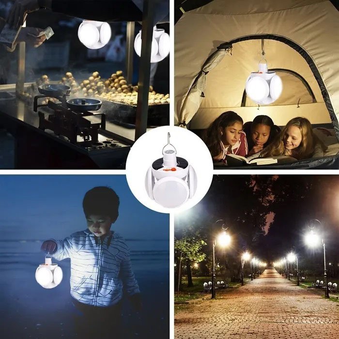 Ліхтар Лампа для кемпінгу акумуляторна BL-2029 + SOLAR на сонячній батареї кемпінговий складаний ліхтар