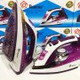 Праска Domotec MS 2201 2800W керамічна підошва, Професійна парова праска. Колір: фіолетовий